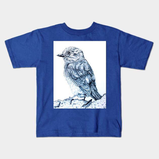 Tranquil Bird Kids T-Shirt by artiumus